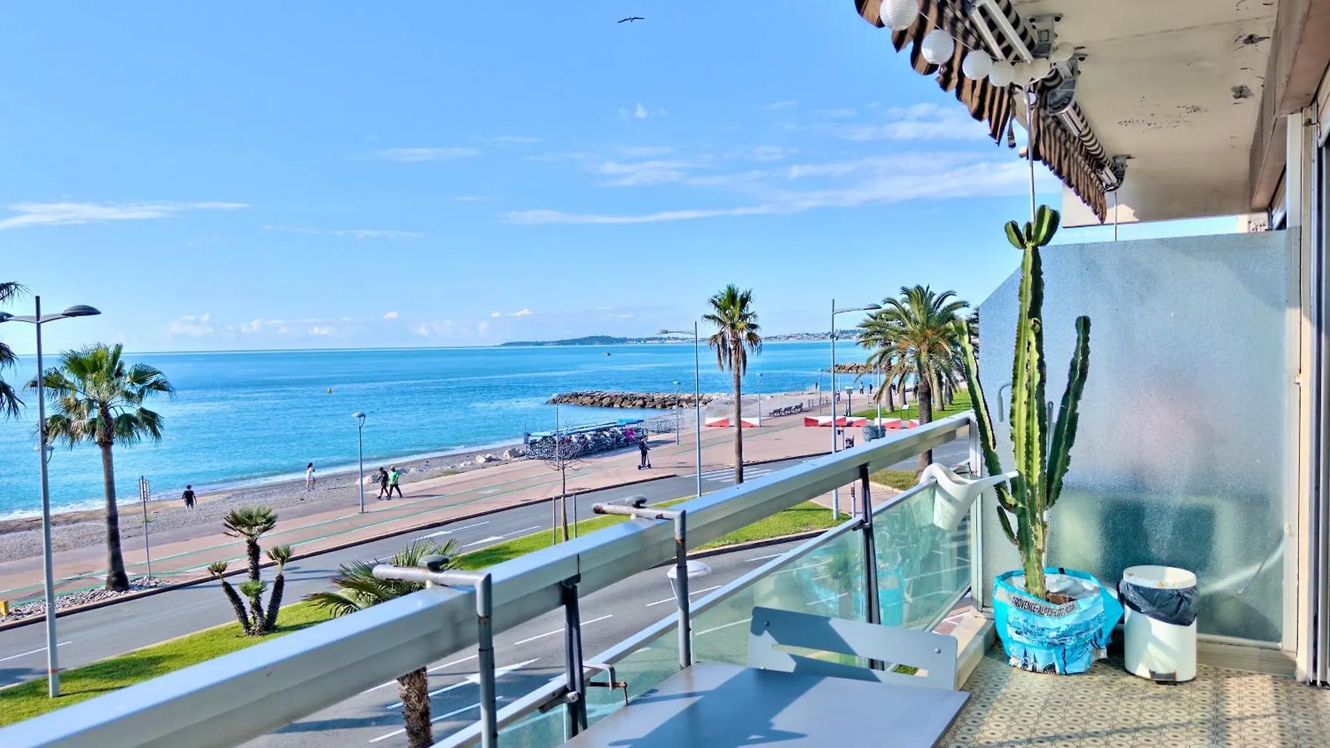 Lejlighed Panoramic Sea View Studio 24H Checkin Cagnes-sur-Mer Frankrig