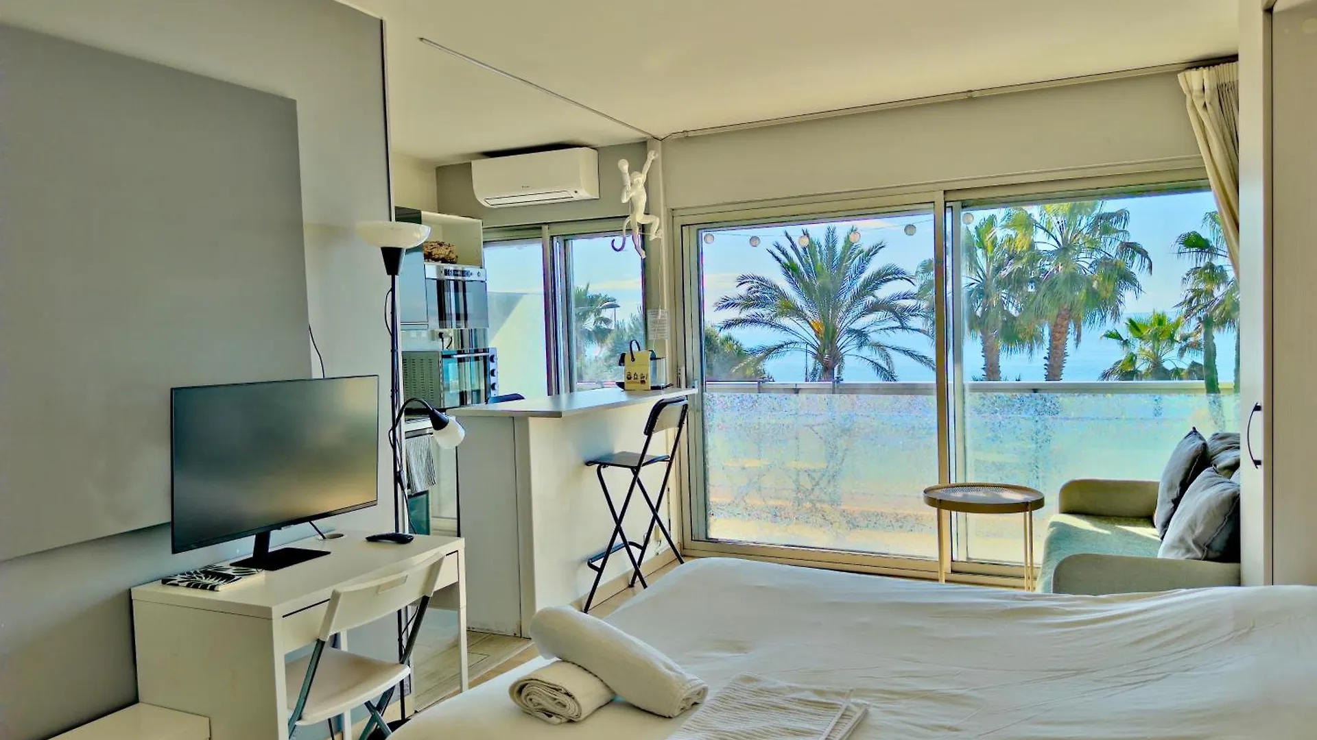 Lejlighed Panoramic Sea View Studio 24H Checkin Cagnes-sur-Mer Frankrig